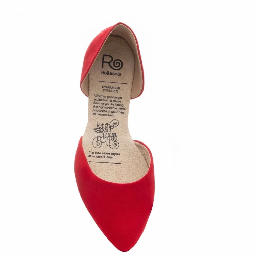 Rollasole Foldable Red Flats - Picture 5 of 9